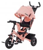 Велосипед трехколесный Moby kids Comfort Air розовый, надувные колеса
