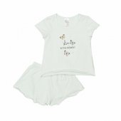 Пижамка легкая для девочки - футболка и шорты 1850-11