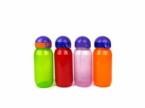 Бутылочка для воды WOWBOTTLES с трубочкой, 400 мл, разные цвета арт.КК0154