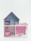 Дом для кукол Пломбир с интерьером и мебелью ДК001П-1