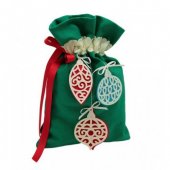 Мешок для подарков Santa Lucia зеленый 19*27 см арт.3141