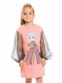 Платье для девочек Pelican 1-3 года, розовый арт.GFDJ3154