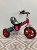 Велосипед детский трехколесный XAF-661 красный со светом, звуком