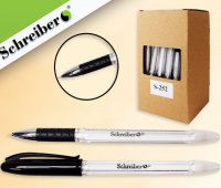Ручка пиши-стирай "Schreiber" гелевая черная 0,38мм с термочувствительными чернилами