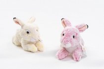 Мягкая игрушка LEOSCO Кролик лежащий 26 см (разные расцветки)