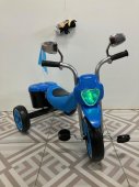 Велосипед детский трехколесный KQ-198 синий со светом, звуком