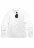 Блузка для девочек Pelican "Школа" 7 лет, белый арт.GWCJ7053