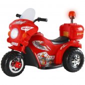 Детский мотоцикл (на аккумуляторе, свет, звук), красный TR991