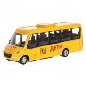 Автобус Технопарк Iveco Daily VSN-700 ДЕТИ 15 см, двери открываются арт.DAILY-15CHI-YE