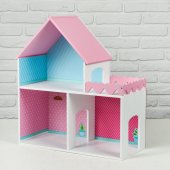 Дом для кукол Пломбир с интерьером без мебели ДК001П