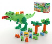 Набор Полесье "Динозавр" с конструктором, 30 элементов, в коробке арт.67807