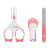 Маникюрный набор Roxy Kids (ножницы, пилочка, кусачки) цвет розовый, арт RPS-004-P