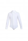 Рубашка-боди для мальчиков 140-72-60 / 10 лет, белый