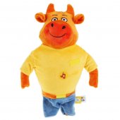 Мягкая игрушка "Мульти-Пульти" Оранжевая корова - Папа, 30 см, озвученный в пакете