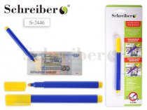Ручка-тестер "Schreiber" для проверки подлинности, картонный блистер, европодвес S 2446