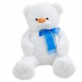 Мягкая игрушка Медведь Илюша 120 см, цвет белый арт.2112