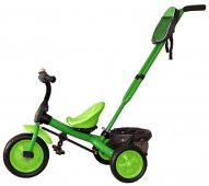 Велосипед трехколесный Galaxy VIVAT 3 зеленый, с родительской ручкой, колеса ЭВА