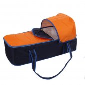 Люлька-переноска для коляски КАРАПУЗ цвет сине-оранжевый
