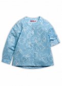 Блузка для девочек "Прыг-скок" 3-6 лет, цвет голубой арт.GWCJ3051