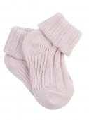 Носочки вязаные для новорожденных, светло-розовый 62-44-9 арт NK 4042-3