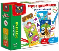 Vladi-Toys Игра с прищепками 5303-03 "Маленький логик"