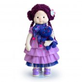 Мягкая кукла Тиана 38 см с кошечкой Черничкой Mm-Tiana-01