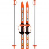 Лыжи детские "Вираж-спорт" 100/100 см, универсальное крепление "Цикл", с палками арт.МПЛ 106.00