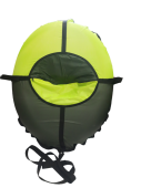 Тюбинг Fani Sani PROFFI Simple oval 112*85 см темно-зелёный/лимонный арт.84018