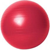 Мяч гимнастический 65см в коробке с насосом красный L 0165b