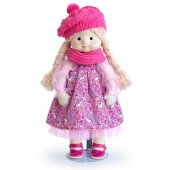 Мягкая кукла Аврора 38 см в шапочке и шарфе Mm-Avrora-02