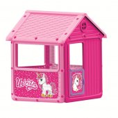Игровой домик Dolu для девочек, розовый с единорогом арт.2512