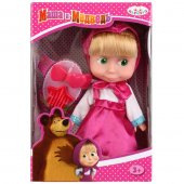 Кукла "Карапуз" Маша 15 см, без звука в розовом сарафане с аксессуарами арт.83030WOS