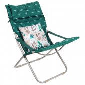 Кресло-шезлонг Haushalt с матрасом и декоративной подушкой зеленый HHK6