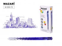 Ручка пиши-стирай Mazari Magestic гелевая 0,5 мм синяя, игольчатый пишущий узел арт.M-5310-70