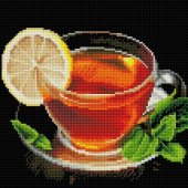 Картина мозаикой Чай с лимоном 30*30 см