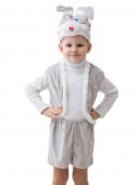 Карнавальный костюм Зайчик 5-7 лет цвет серый
