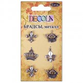 Брадсы для декора Decola металлические 6 штук арт.5945