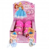 Кукла "Карапуз" Принцесса 13 см, в розовом шаре, 6 видов платьев арт.SIM002-RU