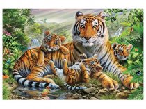 Картина алмазная "Tukzar" Тигры 40*50 см арт.TZ 13805 P/К