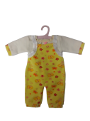 Комплект одежды для кукол Бэби борн 45 см кремовый/желтый Б10