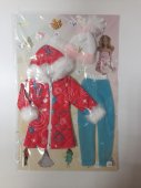 Комплект одежды для кукол 29 см (красная куртка, голубые брюки) В02