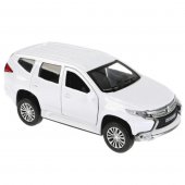 Инерционная металлическая модель - Mitsubishi Pajero Sport 12см, открываются двери, белый